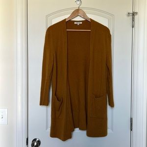 Madewell Cardigam Mustard XS 30% merino wool 10% alpaca